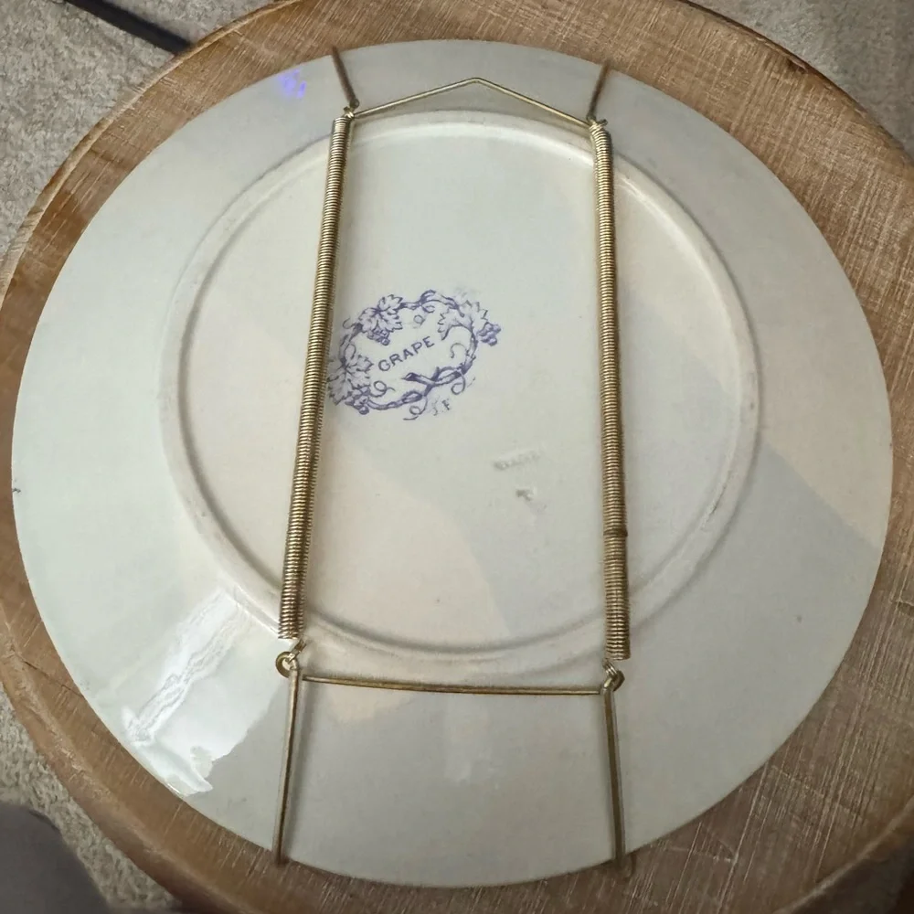 Ironstone grape design plate